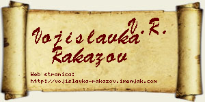 Vojislavka Rakazov vizit kartica
